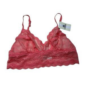 b.tempt'd by Wacoal Lace Kiss Bralette Pink Size Large NWT brand New